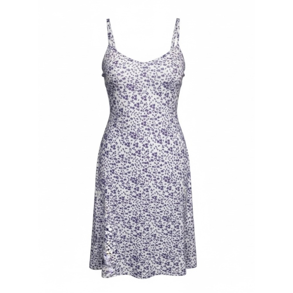 BloomChic Purple Floral Midi Sundress‎ Adjustable Straps Women's Size 10 New